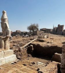 Egypt reassembles in its original position the colossus of Ramses II at Ashmunein
